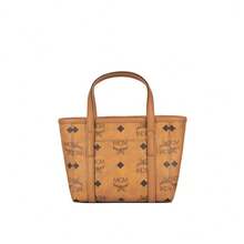 Mcm Toni Visetos Logo Embroidered Women's Shoulder Strap Crossbody Bag MWPFSMT03CO001 - 干邑色MWPFSMT03CO001 - 查看 5