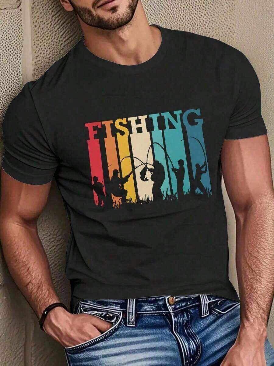 Men's Casual Graphic Tee, Streetwear, 100% Soft Cotton, Retro 80s Graphic Tee For Men - 58% Cotton Blend With Micro-Stretch Fabric, Regular Fit Summer Casual Tee With Vintage Car And Cassette Tape Pattern, Breathable And Machine Washable, Vintage Tee, Everyday Wear, Eye-Catching Pattern, Robust Workmanship, Printed Tee, Streetwear Enthusiast, Classic Style, Soft Material, Men's T-Shirt For Fashion Enthusiasts, Christmas Gift - 黑色 - 查看 1