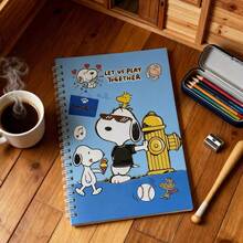 SNOOPY 1 Book Cute Color  Notebook Ins High Beauty A5 Coil Notebook Limited Edition, The Perfect Small Gift For Fans, Family, And Friends, A Daily Good Item[Stochastic Style] - Multicolor - View 6