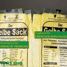 20 Rollen Gelbe Säcke 90L – Rollen à 13 Säcke | Gelber Sack für Gelbe Tonne | Recycling Müllsäcke 90l | 15µ | Abfallsäcke – Trash Bag – Yellow Waste Bags - 20 Rollen = 260 Säcke - Übersicht 3