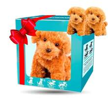 Perro robot de peluche simulado que mueve la cola, camina y ladra, juguete interactivo para mascotas, regalo de cumpleaños para niños. - Estilo 4 - Ver 6