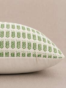 1PC Outdoor Pillows, Fade Resistant Fluffy Throw Pillows Decorative Garden Spring Natural Accent Leaves Cushion For Home Sofa Decor - Green - View 2