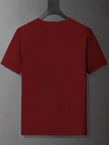 Camiseta de moda con estampado de retrato para hombre, camiseta deportiva casual, camisa negra de manga corta y corte holgado con retrato de personaje. - Gris Oscuro - Ver 11