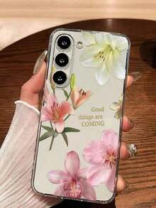 11-Piece Soft Watercolor Bindweed Flower Phone Case, Compatible With Huawei Honor, Compatible With Redmi, Compatible With Galaxy A04e/12/A13/A14/A34/A50/A52/A53/A54/S21/S22/S23/S24/S25/S25Ultra, 6A/7A/8A, 12T/13T, International Version, Not The Domestic Version - 款式 3(1 件) - 查看 6