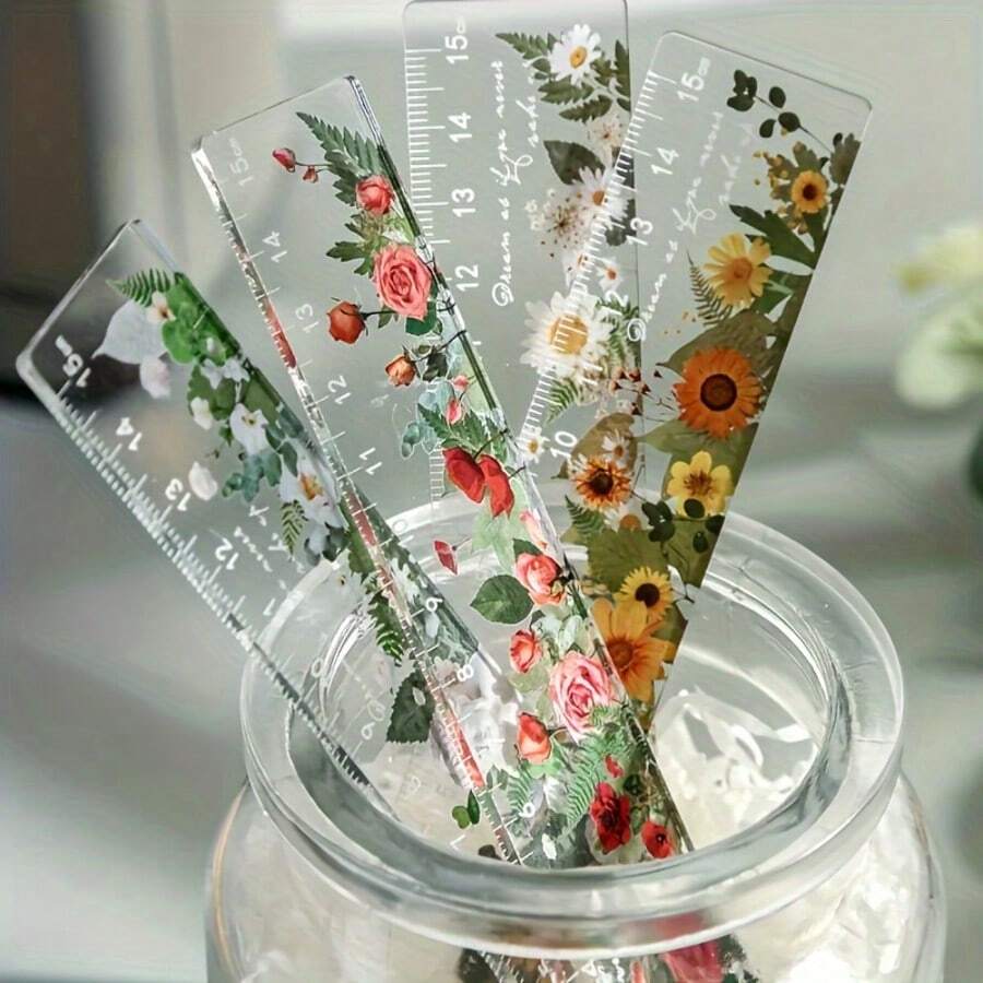 5.91 Inch Transparent Acrylic Ruler, Clear Centimeter Scale, Easy To Read, Durable, Suitable For Elementary And Middle School Students, Classroom Drawing And Measurement, Teacher's Office, Daily Marking, Learning Stationery