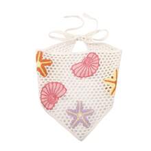1pc Fashionable Hollowout Ocean Shell And Star Pattern Triangular Scarf Headband Hair Accessory,Suitable For Daily Outings And Vacation Wear For Women - Multicolor - View 9