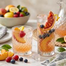 Set De 12 Vasos De Vidrio DiseñO Timeless, 6 Piezas De 475ml Y 6 Piezas De 345ml Transparentes Elegantes Para Agua, Cerveza, Jugo, Whisky, CóCteles, Bebidas FríAs - 1 - Ver 3