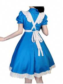 Alice In Wonderland Princess Maid Dress, Countryside Lolita Style Halloween Costume, Party Dress - Multicolor - View 5