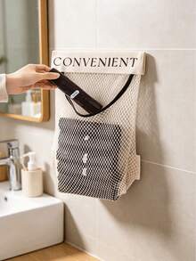 8PCS/4PCS/1PC Hanging Underwear Sock Storage Organizer, Non-Perforated Hanging Bag, Multi-Functional Hanging Bag, Bathroom Bedroom Kitchen Mesh Bag, , Reusable Household Door Back Storage Mesh Bag, Wardrobe Storage Bag, Dormitory Clothing Storage Bag - Mesh Bag - View 3
