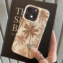 Fashion Print Cell Phone Case 20261pc, TPU Material, Summer Rose Tree Design, Compatible With/Compatible With 17 Pro, International Version, Not The National Version - White 7 - View 4