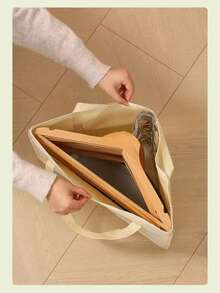 1pc Large Capacity Clothes Hook Storage Bag, Home Clothes & Pants Clip Organizer Bag, Suitable For Bedroom, Student Dorm, Outdoor Travel Portable Storage Bag, Can Be Used To Store Clothes, Ties, Skirts, Hangers, Pants Racks - View 9
