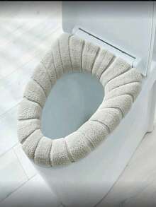 1pc Thickened Bathroom Toilet Seat Cushion, Soft & Comfortable, Elastic, Easy To Install, Creative Pumpkin Pattern, Universal Toilet Seat Cover, Thick & Washable, Bathroom Decor, Winter Decoration - Toilet Seat Cushion - View 8