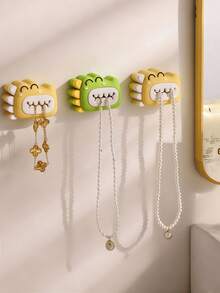 Toallero adhesivo sin taladro para montaje en pared, soporte de toalla de baño de acero inoxidable con clip, gancho de almacenamiento de toalla facial sin perforación, organizador de espacio pequeño para baño, accesorios de baño para el hogar - Ver 3