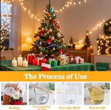 Paraffin Wax For Candle-Making - 430G White Paraffin Wax Beads Pellets For DIY Craft Projects,Candle Making,Canning,Waterproofing,Furniture Metal Preservation For Christmas,Halloween Decoration - 白色的 - 查看 3