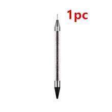 Rhinestone Picker Dotting Pen, Dual-Ended Rhinestone Gems Crystals Studs Picker Wax Pencil Pen Crystal Beads Handle Manicure Nail Art DIY Decoration Tool (Black White) - Upgraded for Dual Use - View 14