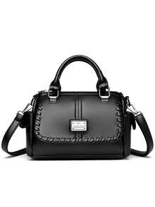 KAIDIFEINIROO 2026 High-Quality Casual Brand Women's Shoulder Bag, Fashion Designer Large Capacity Soft PU Leather Motorcycle Handbag - Black - View 4
