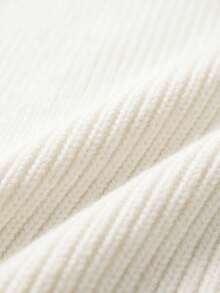 Senya 2026 Women's Turtleneck Knit Sweater, Slim Fit Cropped Ribbed Pullover, Elegant Minimalist Old Money Long Sleeve Fall Winter Top - White - View 10