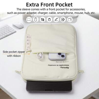 DANYCASE Funda protectora para tableta de 11-13 pulgadas, adecuada para iPad 11th, 10th, 9th, 8th, 7th, Air, Pro, funda protectora ligera para tableta/portátil/libro con cremallera suave