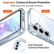 Ốp lưng điện thoại trong suốt chống rơi, không ố vàng, phù hợp với Galaxy S26 Ultra, A17, A37, A56, A57, S25 FE - Trong sáng - Xem 4