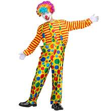 Adult Funny Clown Costume, Clown Role Play Outfit, Magician Performance Costume, Only Includes Clothing, Does Not Include Props/Wigs/Masks/Shoes - Multicolor - View 3