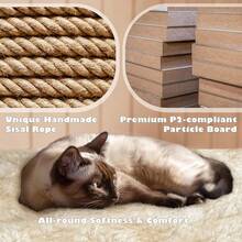 Dark Grey Multilevel Cat Tree Tower 138.5cm With Condos Ladder Scratching Posts Indoor Cat Climbing House Pet Activity Centre For Kittens - Brown - View 3