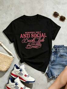 Women T-Shirts - 黑色 - 查看 2