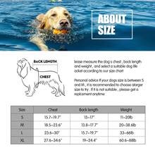Dog Life Jacket With Reflective Stripes, Adjustable High Visibility Dog Life Vest Ripstop Dog Lifesaver Pet Life Preserver With High Flotation Swimsuit For Small Medium And Large Dogs - Multicolor - View 3