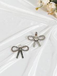 Hebilla de metal desmontable con decoración de strass para sandalias, piezas de reparación de zapatos, adornos para la parte superior del zapato - Gris - Ver 5