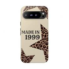 [Spedizione in 24h dalla Germania] Custodia per telefono personalizzata con stampa leopardata, cover con anno di nascita per iPhone 17 Pro, 16, 15, 14, 13, 12, S25, S24, S23, S22, A16, A26, Pixel 10, 9 Pro - consistenza satinata - Visualizzare 6