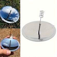 1pc Multipurpose Compact Solar Igniter, High Reflective Solar Powered Fire Starter Tool, Goodbye Lighters Without Power Or Damp Matches, Portable Solar Fire Starter, Easy To Operate, Suitable For Camping, Hiking, Backpacking, Survival Gear, Emergency Preparedness And Outdoor Activities - Multicolor - View 6