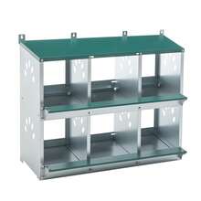 6-Compartment Chicken Nesting Box With 86° Anti-Roll Design – Individual Nests With Sloping Bottoms Allow For Easy Collection And Protect Against Breakage. - 查看 7