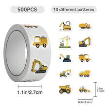500 miếng dán tự dính dành cho xe kỹ thuật này có màu sắc tươi sáng, rực rỡ và lý tưởng để trang trí sổ tay, vali, điện thoại di động, ô tô và ván trượt, với nhiều thiết kế đa dạng để lựa chọn. - 500 miếng dán/cuộn - Xem 8