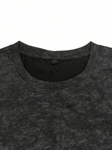 Fractyr Camiseta de manga corta de cuello redondo con estampado de dinero, de corte holgado y estilo casual de calle para hombre, para el verano 9Y55 - Negro - Ver 9