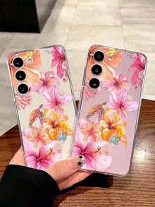 1 Piece Soft Phone Case With Minimalist Tulip And Star Pattern, Compatible With Huawei Honor, , Galaxy A04e/12/A13/A14/A34/A50/A52/A53/A54/S21/S22/S23/S24/S25/S25Ultra/S25FE/S26/S26 PLUS/S26 ULTRA/S26 EDGE, 6A/7A/8A, 12T/13T/15T/15T Pro - 款式 3(1 件) - 查看 2