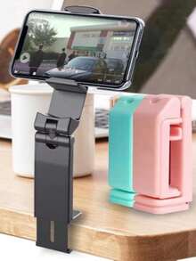 Soporte plegable ajustable para teléfono, universal, de manos libres, rotación de 360 grados, portátil, adecuado para viajes y asientos de automóvil para niños, regalo de primavera - Multicolor - Ver 2