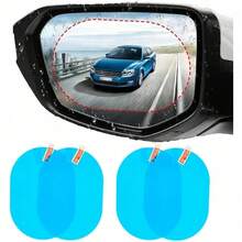 Funda impermeable para espejo retrovisor, lámina antirreflejos para espejos laterales de coche, lámina protectora hidrofóbica de 13,5 cm x 9,4 cm, fácil de instalar en condiciones de humedad, que garantiza una visibilidad clara al conducir bajo la lluvia y de noche. - A - Ver 1