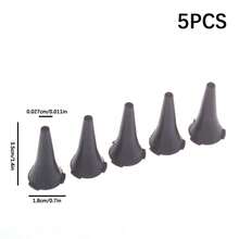 5 pezzi Specchietti auricolari riutilizzabili, Accessori non monouso per punta di otoscopio, Coni per ugello auricolare, Punte per otoscopio, Sonde, Tappi per le orecchie - Cappuccio auricolare per otoscopio - Visualizzare 6