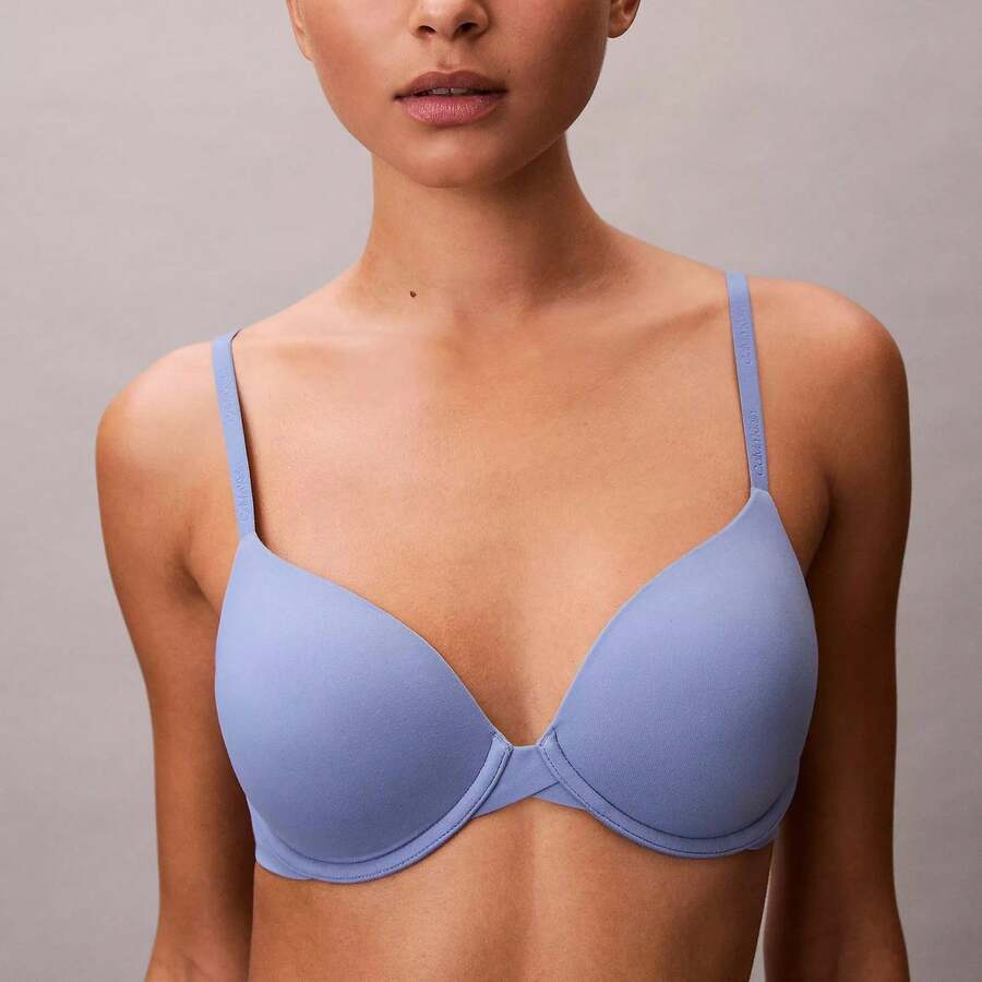 Calvin Klein Perfectly Fit Modern T-Shirt Bra F3837 Underwear Women Bras Bralettes Underwear Sleepwear - 藍色鬱金香 - 查看 1