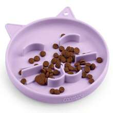 Silicone Slow Feeder Dog Cat Bowls, Interactive Puzzle Toy For Pets Dry/Wet Food Training, Keeps Dogs Cats Busy, Prevents Puppy Kitty Overeating Purple, 0.8 Cup - 0.8 杯 - 查看 7