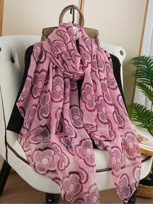1pc Fashion Headscarf Luxury 80*180CM Neck Scarf, Outdoor Popular Long Scarf, New Printed Shawl Scarf For Women, Versatile Silk Scarf For All Seasons - Multicolor - View 13