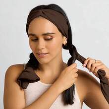 New No-Heat Curling Hair Band, Skin-Friendly High Elasticity Yoga Hair Band, Slouchy Sleep Curling Hair Tool For Women - Multicolor - View 2
