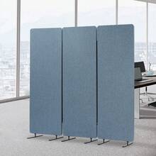 SENDERPICK Divider Screen 183*168cm Anti-Peeping Privacy Screen Blue Office Partition Room Divider - Blue - View 4