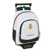Real Madrid 皇家馬德里 26/27 賽季球衣帶輪書包，男女通用，官方授權，可拆卸背包，帶水壺袋、加厚肩帶、頂部提手和證件卡位 - 免費送貨 ✅ 西班牙大陸地區 24/48 小時送達 - 選項 1 - 查看 2