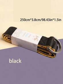 250cm*3.8cm Yoga Stretch Strap, Yoga Stretching Band, Resistance Band, Yoga Strap, Extended Fabric Rope For Stretching, Suitable For Stretching, Assisting Fixation, Yoga And Fitness Exercises, Dancing, Sports Equipment - Multicolor - View 4