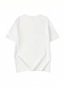 Short-Sleeved T-Shirt For Women, Summer, Round Neck, Loose Top - White 1 - View 4