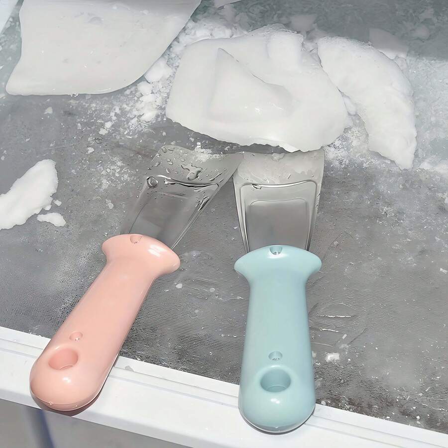 1pc - Ice Scraper | Durable Stainless Steel Ice Scraper For Refrigerators And Freezers, Easily Removes Frost And Stubborn Ice - A - View 1