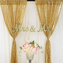 Shiny Sequin Party Backdrop Curtain, Birthday Party Decorations, Birthday Banner, Birthday Backdrop, Birthday Party Supplies, Reusable For Home Decor, Wedding, Baby Shower Decoration, Suitable For Gold & Black Stand: Everyday Use And Party Occasions, Timeless Sparkling Backdrop Cloth - Gold - View 1