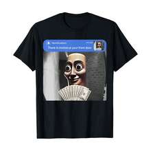 There Is Motion At Your Front Door Tung Tung Tung Sahur Meme T-Shirt, Women's 100% Cotton Relaxed Crew Neck Tee, Summer & Vacation Outfits For Women, Soft & Breathable Daily Essential - màu đen - Xem 1