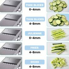 Multifunctional Vegetable Slicer And Dicer, 3-In-1 For Shredding/Slicing/Dicing, With Hidden Blade Safety Design, Easy To Clean And Machine Washable, A Must-Have Tool For Home Chefs, Greatly Improving Prep Efficiency And Reducing Food Waste - View 10