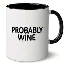 [Envío en 24 horas dentro de México]Taza con doble impresión "It Might Be Wine" - Un regalo divertido para amantes del vino, perfecto para la oficina, el hogar o el bar (11 onzas) - 2 - Ver 1